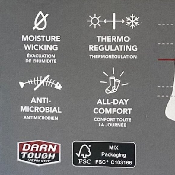 Darn Tough Hiker MERINO WOOL HIKE/TREK Sock, Women's Size Small - Picture 5 of 10